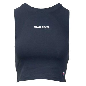 Women's Utah State Cropped Tank Top